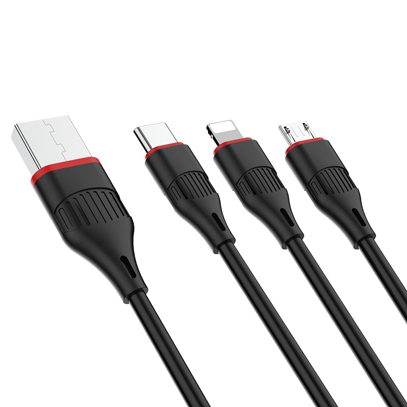 Borofone Charging Cable 3 in 1 BX17 BL